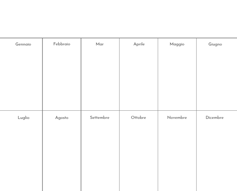 Un calendario fotografico dall'atmosfera pulita e urbana