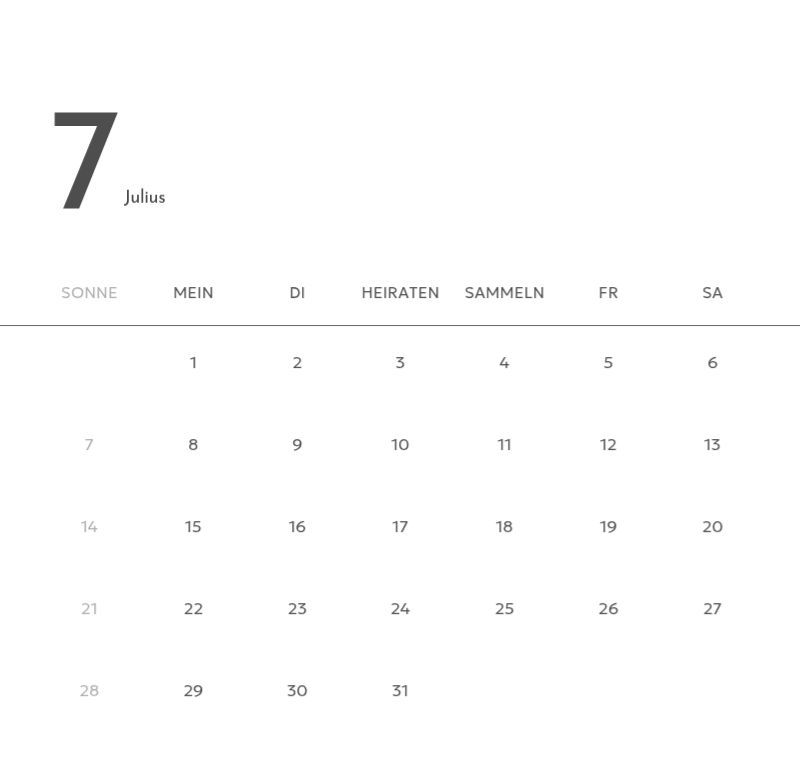 Ein Fotokalender mit klarem, urbanem Charakter