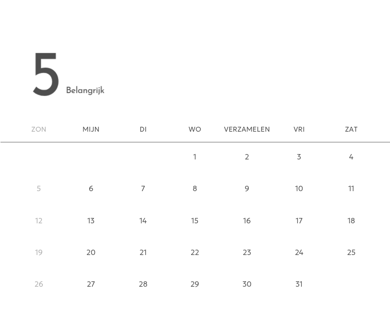 Een fotokalender met een strakke, stedelijke uitstraling
