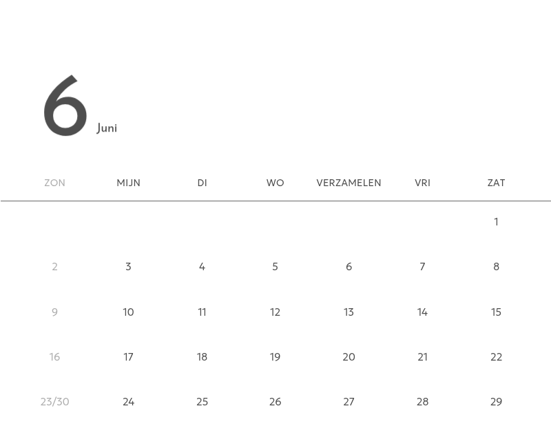 Een fotokalender met een strakke, stedelijke uitstraling