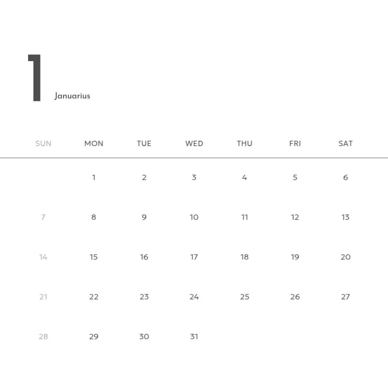 Lịch ảnh mang lại cảm giác sạch sẽ, thành thị