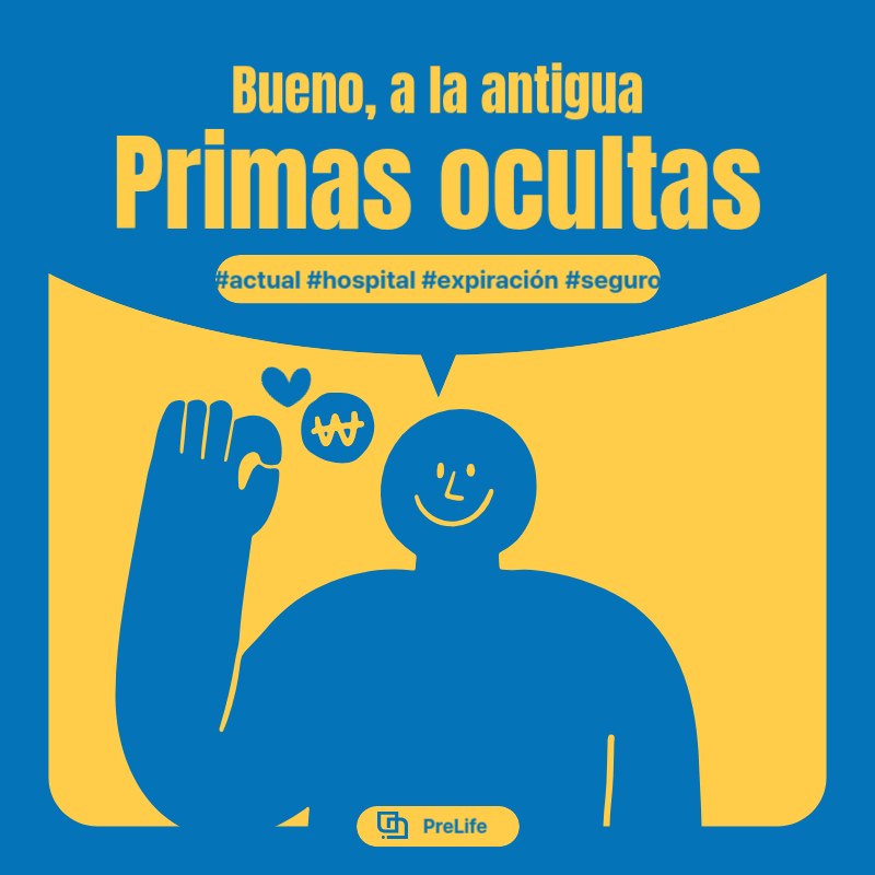 Anuncio de venta de seguros pop art en azul y amarillo