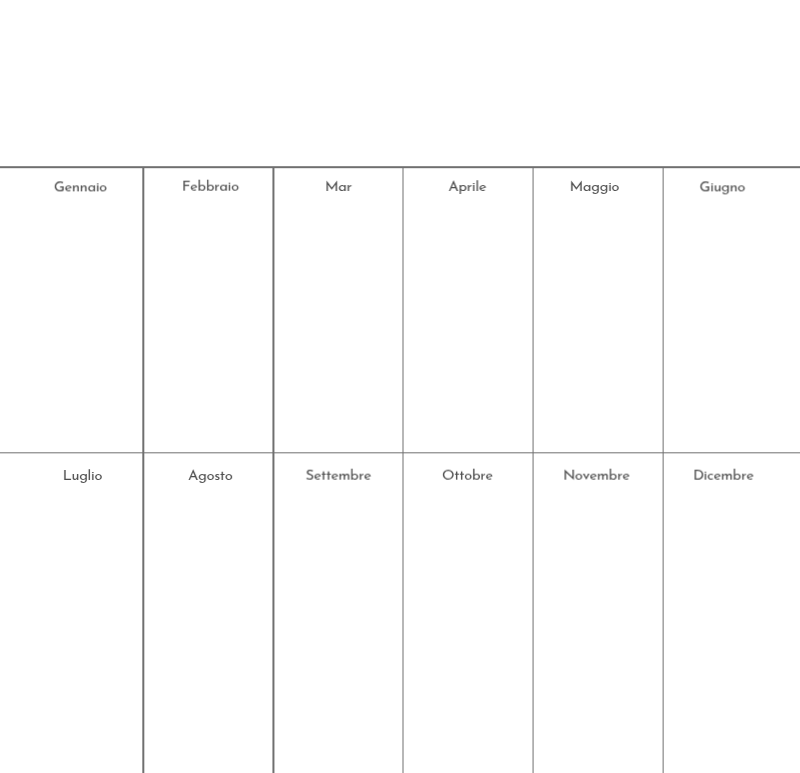 Un calendario fotografico dall'atmosfera pulita e urbana