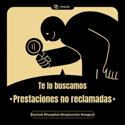 Anuncio de venta de seguros pop art en negro y beige