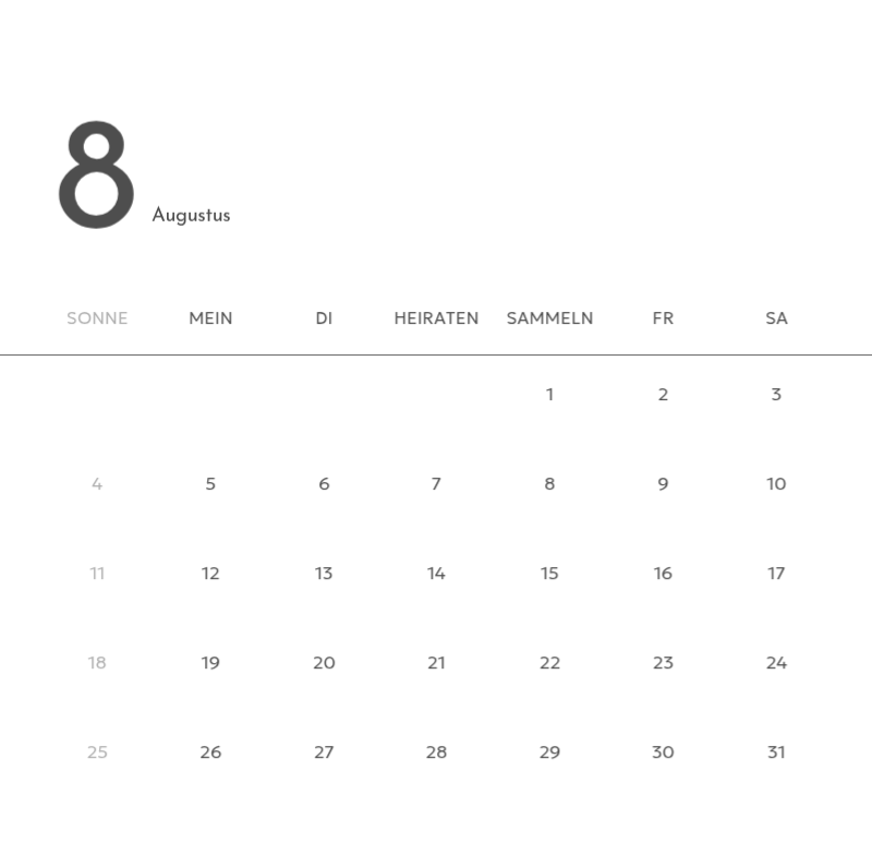 Ein Fotokalender mit klarem, urbanem Charakter