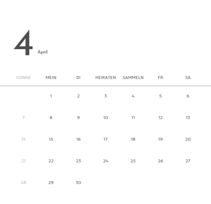 Ein Fotokalender mit klarem, urbanem Charakter