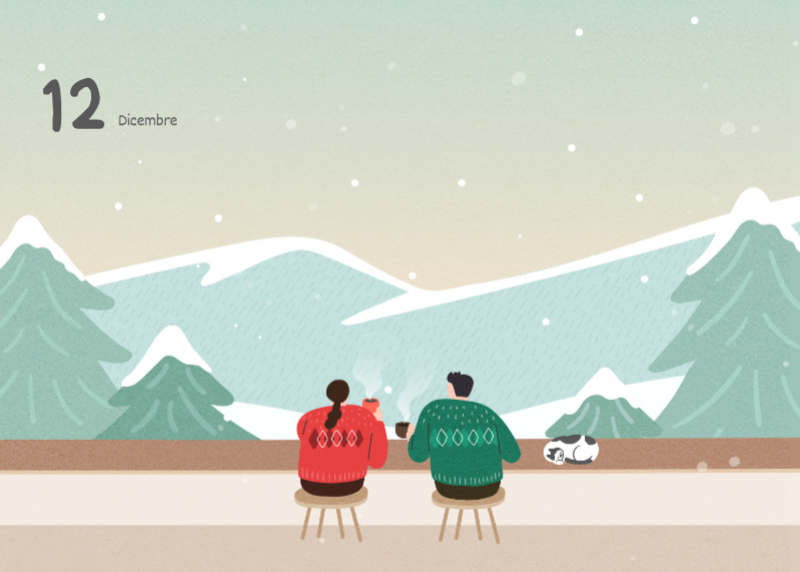 Simpatici calendari con illustrazioni di peluche