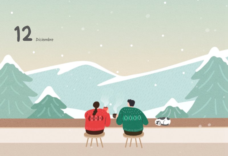 Simpáticos calendarios con adorables ilustraciones