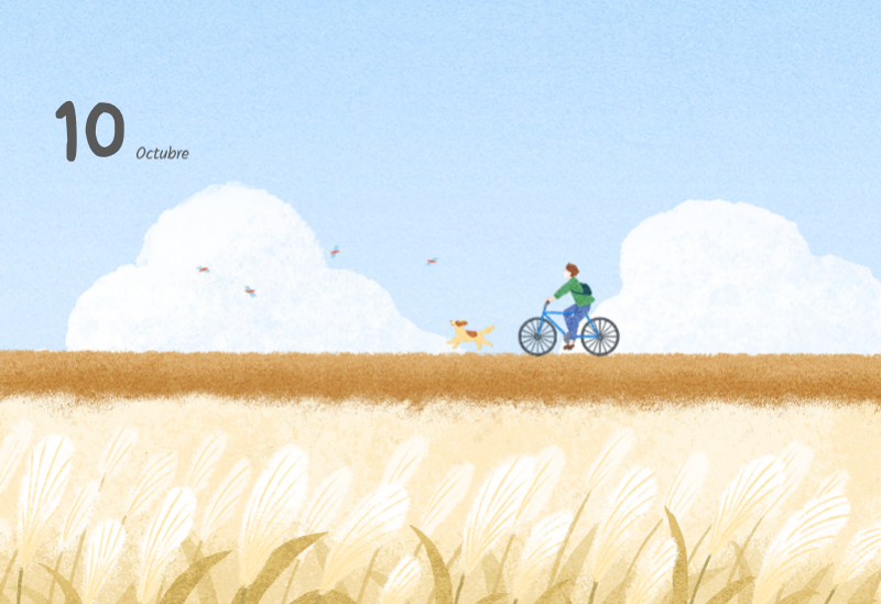 Simpáticos calendarios con adorables ilustraciones