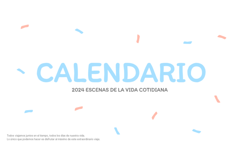 Simpáticos calendarios con adorables ilustraciones