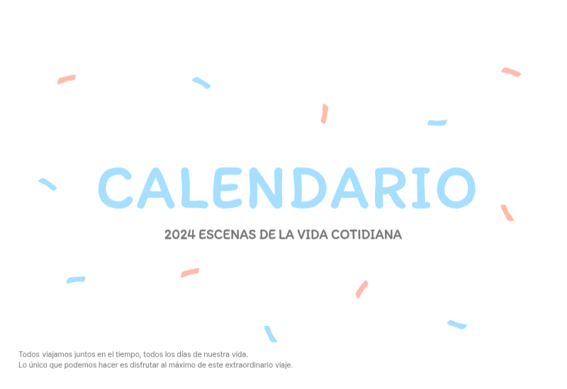 Simpáticos calendarios con adorables ilustraciones