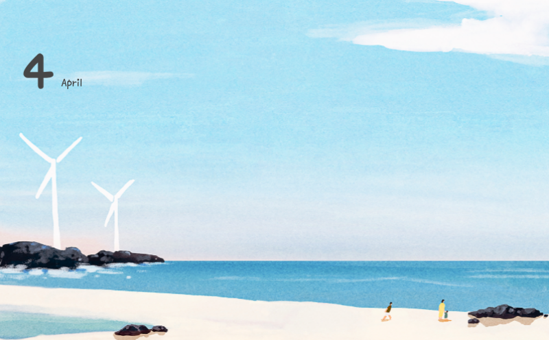 Niedliche Kalender mit knuffigen Illustrationen