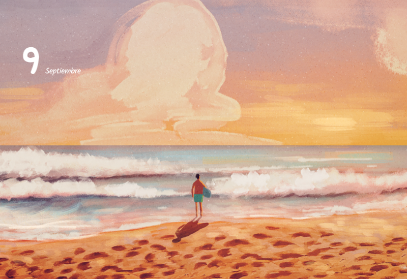 Simpáticos calendarios con adorables ilustraciones