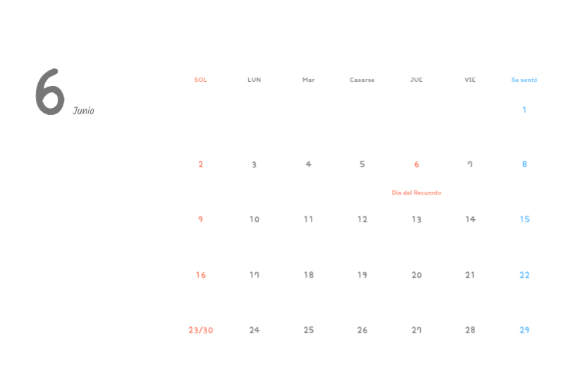 Simpáticos calendarios con adorables ilustraciones