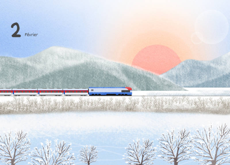 Calendriers mignons avec des illustrations câlines