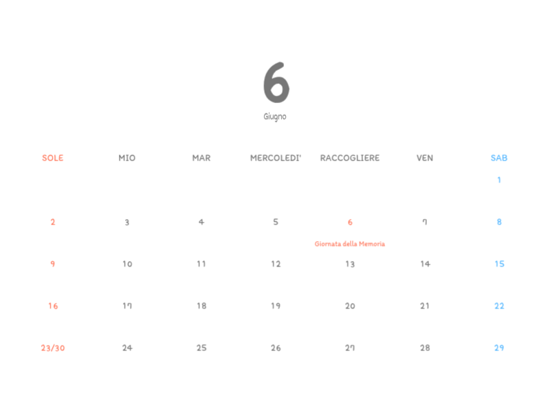 Simpatici calendari con illustrazioni di peluche