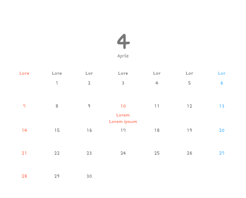 Simpatici calendari con illustrazioni di peluche