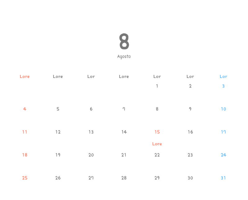 Simpatici calendari con illustrazioni di peluche