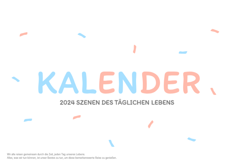Niedliche Kalender mit knuffigen Illustrationen