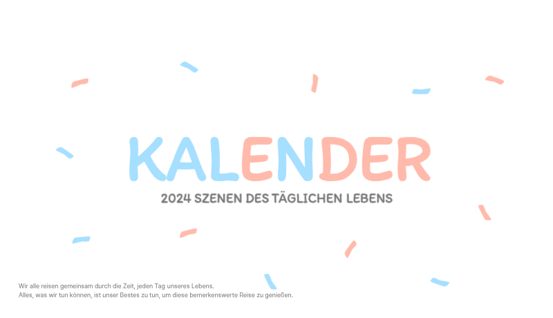Niedliche Kalender mit knuffigen Illustrationen