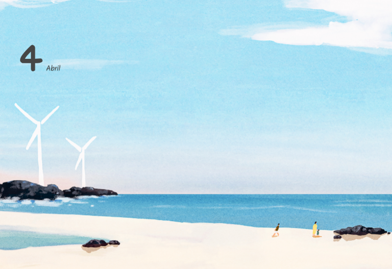 Simpáticos calendarios con adorables ilustraciones