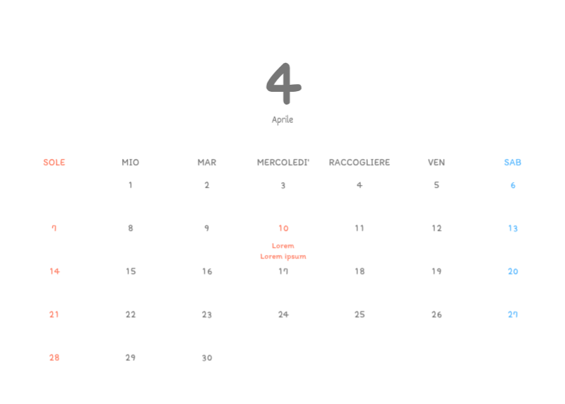 Simpatici calendari con illustrazioni di peluche