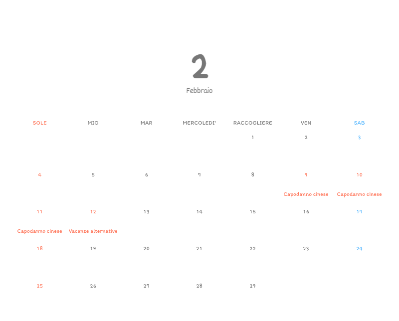 Simpatici calendari con illustrazioni di peluche