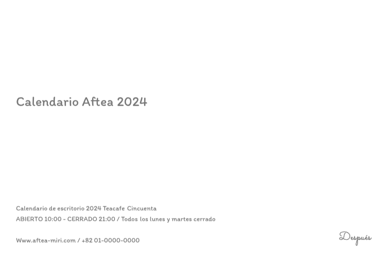 Simpáticos calendarios con adorables ilustraciones