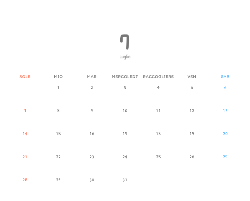 Simpatici calendari con illustrazioni di peluche