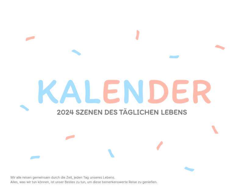 Niedliche Kalender mit knuffigen Illustrationen