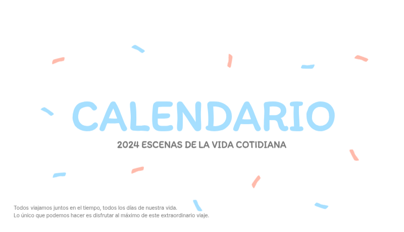 Simpáticos calendarios con adorables ilustraciones