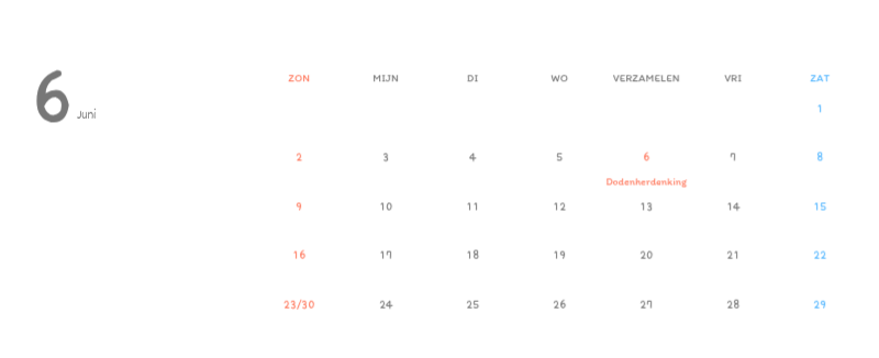 Schattige kalenders met schattige illustraties