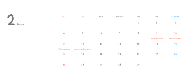 Simpáticos calendarios con adorables ilustraciones