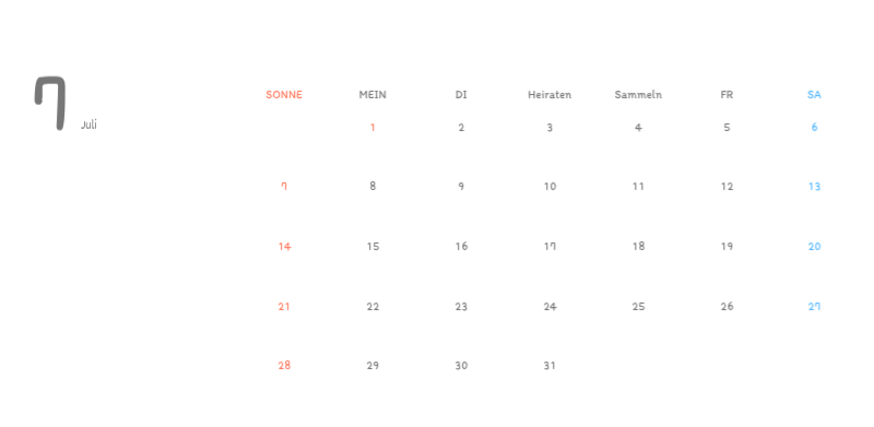 Niedliche Kalender mit knuffigen Illustrationen