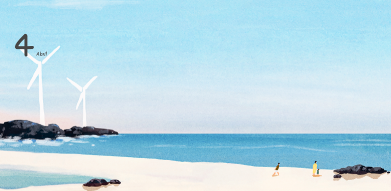 Simpáticos calendarios con adorables ilustraciones