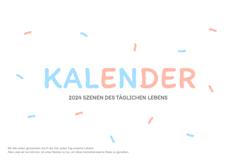 Niedliche Kalender mit knuffigen Illustrationen