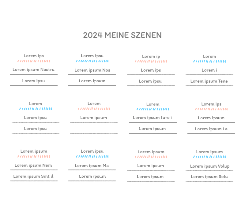 Niedliche Kalender mit knuffigen Illustrationen