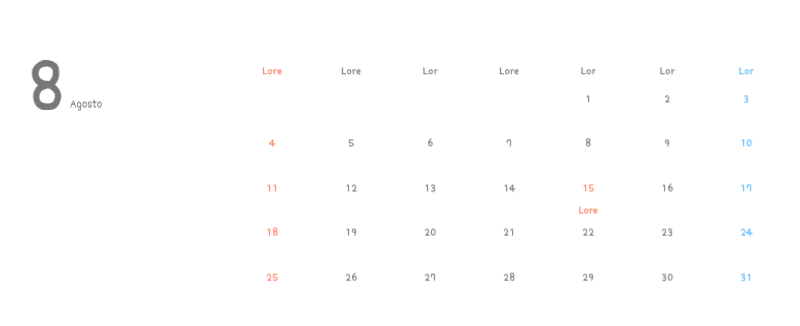 Simpatici calendari con illustrazioni di peluche