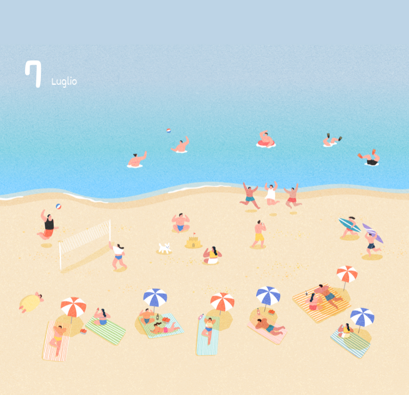 Simpatici calendari con illustrazioni di peluche