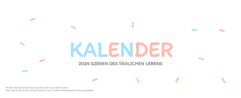 Niedliche Kalender mit knuffigen Illustrationen