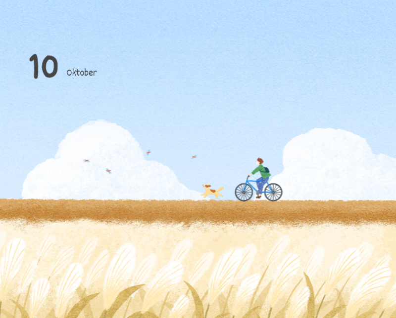 Schattige kalenders met schattige illustraties