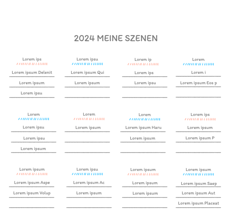 Niedliche Kalender mit knuffigen Illustrationen