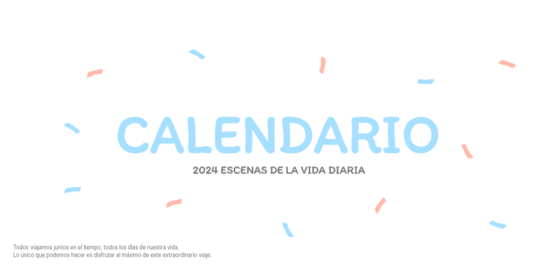 Simpáticos calendarios con adorables ilustraciones