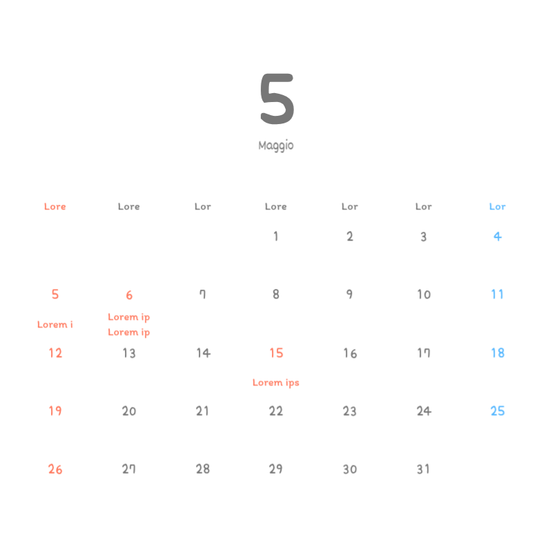 Simpatici calendari con illustrazioni di peluche