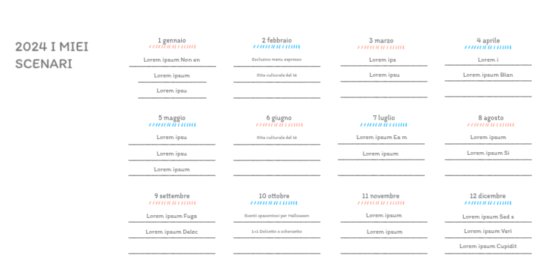 Simpatici calendari con illustrazioni di peluche