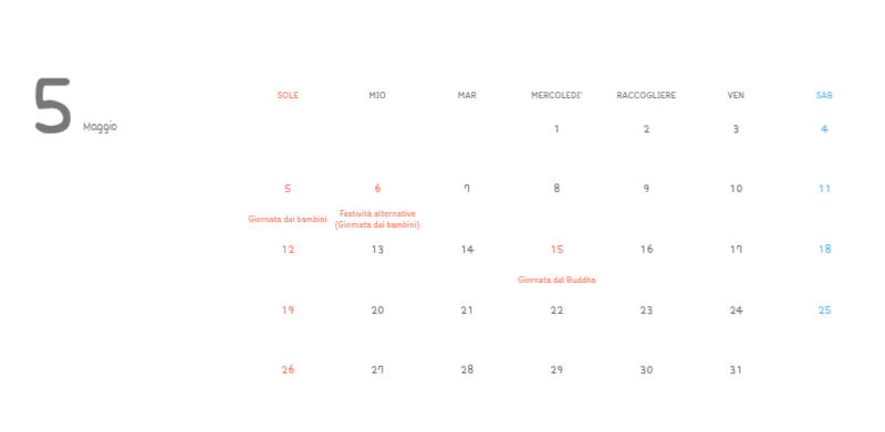 Simpatici calendari con illustrazioni di peluche