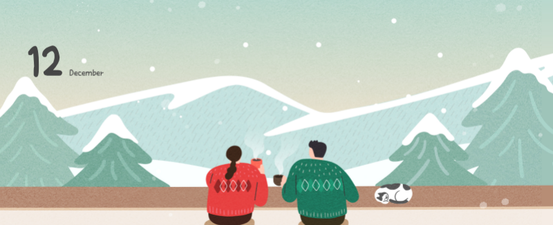 Schattige kalenders met schattige illustraties