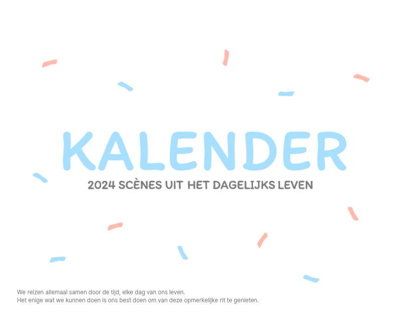 Schattige kalenders met schattige illustraties