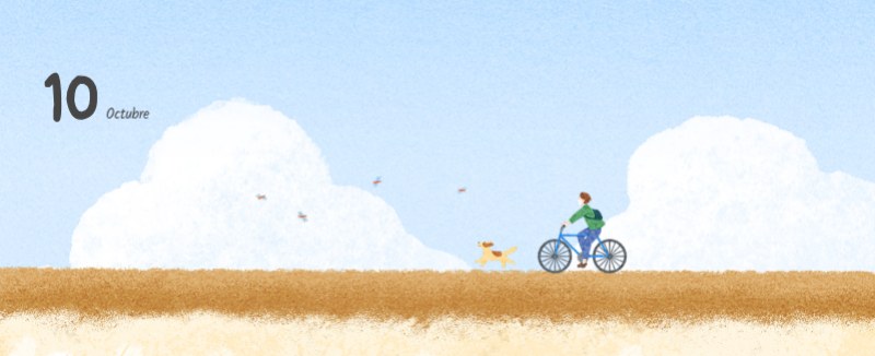 Simpáticos calendarios con adorables ilustraciones