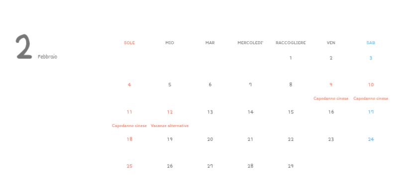 Simpatici calendari con illustrazioni di peluche